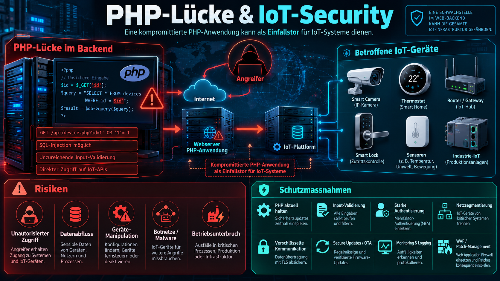 PHP-Lücke als Einfallstor für IoT-Risiken